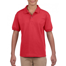 GILDAN Gyerek póló Gildan GIB8800 Dryblend Youth Jersey polo Shirt -M, Red gyerek póló