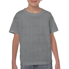 GILDAN Gyerek póló Rövid ujjú Gildan Heavy Cotton Youth T-Shirt - L (176), Heather grafitszürke gyerek póló
