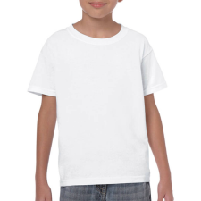 GILDAN Gyerek póló Rövid ujjú Gildan Heavy Cotton Youth T-Shirt - M (170), Fehér gyerek póló