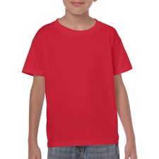 GILDAN Gyerek póló Rövid ujjú Gildan Heavy Cotton Youth T-Shirt - M (170), Piros gyerek póló