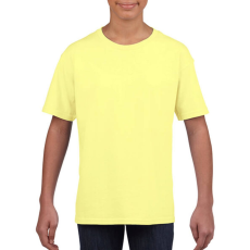 GILDAN Gyerek póló Rövid ujjú Gildan Softstyle Youth T-Shirt - XS (104/110), Cornsilk (világossárga)