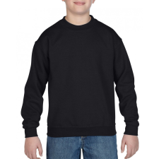 GILDAN Gyerek pulóver Gildan GIB18000 Heavy Blend™ Youth Crewneck Sweatshirt -XS, Black gyerek pulóver, kardigán