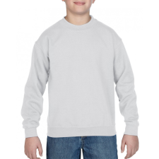 GILDAN Gyerek pulóver Gildan GIB18000 Heavy Blend™ Youth Crewneck Sweatshirt -XS, White gyerek pulóver, kardigán