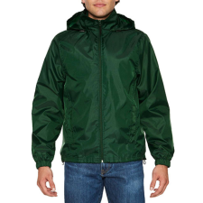 GILDAN Hammer rejtett kapucnis unisex széldzseki , Gildan GIWR800, Forest Green-XL férfi kabát, dzseki