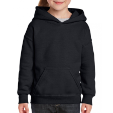 GILDAN heavy blend GIB18500 körkötött gyerek kapucnis pulóver, Fekete-XL gyerek pulóver, kardigán