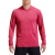 GILDAN Hosszú ujjú kapucnis Aktív Fit férfi póló, Gildan GI46500, Heather Sport Scarlet Red-2XL