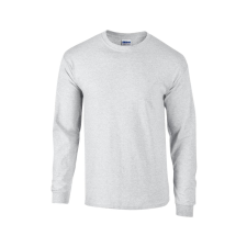 GILDAN Hosszú ujjú klasszikus szabású póló, Gildan GI2400, Ash Grey-4XL férfi póló