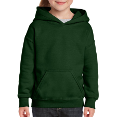 GILDAN kapucnis gyerek pulóver, GIB18500, Forest Green-M