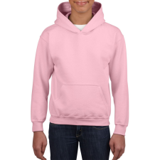 GILDAN Kapucnis gyerekpulóver kenguruzsebbel, Gildan GIB18500, Light Pink-XL gyerek pulóver, kardigán