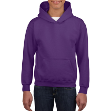 GILDAN Kapucnis gyerekpulóver kenguruzsebbel, Gildan GIB18500, Purple-XL gyerek pulóver, kardigán