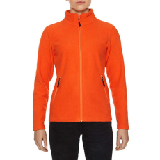 GILDAN Karcsúsított cipzáras női polár pulóver, Gildan GILPF800, Orange-2XL