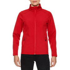 GILDAN Karcsúsított softshell cipzáros női dzseki, Gildan GILSS800, Red-4XL női dzseki, kabát