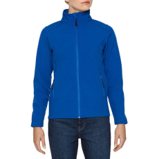 GILDAN Karcsúsított softshell cipzáros női dzseki, Gildan GILSS800, Royal-4XL