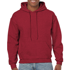 GILDAN Kenguru zsebes kapucnis pulóver, Gildan GI18500, Antique Cherry Red-3XL férfi pulóver, kardigán
