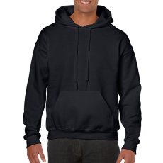 GILDAN Kenguru zsebes kapucnis pulóver, Gildan GI18500, Black-3XL