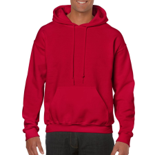 GILDAN Kenguru zsebes kapucnis pulóver, Gildan GI18500, Cherry Red-L férfi pulóver, kardigán