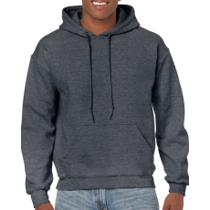 GILDAN Kenguru zsebes kapucnis pulóver, Gildan GI18500, Dark Heather-3XL