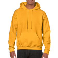 GILDAN Kenguru zsebes kapucnis pulóver, Gildan GI18500, Gold-2XL férfi pulóver, kardigán