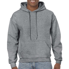 GILDAN Kenguru zsebes kapucnis pulóver, Gildan GI18500, Graphite Heather-3XL férfi pulóver, kardigán