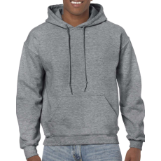 GILDAN Kenguru zsebes kapucnis pulóver, Gildan GI18500, Graphite Heather-5XL