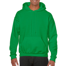 GILDAN Kenguru zsebes kapucnis pulóver, Gildan GI18500, Irish Green-L férfi pulóver, kardigán