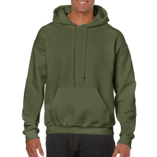 GILDAN Kenguru zsebes kapucnis pulóver, Gildan GI18500, Military Green-4XL