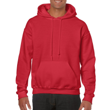 GILDAN Kenguru zsebes kapucnis pulóver, Gildan GI18500, Red-3XL férfi pulóver, kardigán