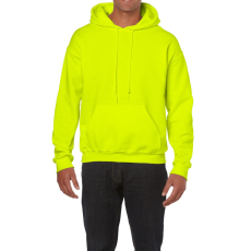GILDAN Kenguru zsebes kapucnis pulóver, Gildan GI18500, Safety Green-4XL
