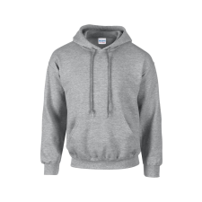 GILDAN Kenguru zsebes kapucnis pulóver, Gildan GI18500, Sport Grey-S férfi pulóver, kardigán
