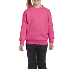 GILDAN kereknyakú gyerek pulóver, GIB18000, Safety Pink-XS