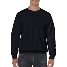 GILDAN Kereknyakú körkötött pulóver, Gildan GI18000, Black-2XL férfi pulóver, kardigán