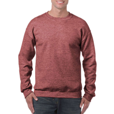 GILDAN Kereknyakú körkötött pulóver, Gildan GI18000, Heather Sport Dark Maroon-S