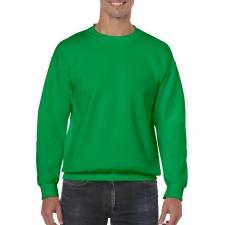 GILDAN Kereknyakú körkötött pulóver, Gildan GI18000, Irish Green-S férfi pulóver, kardigán