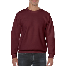 GILDAN Kereknyakú körkötött pulóver, Gildan GI18000, Maroon-XL férfi pulóver, kardigán