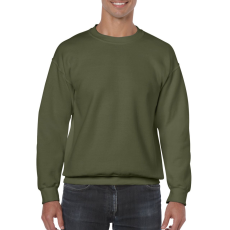 GILDAN Kereknyakú körkötött pulóver, Gildan GI18000, Military Green-XL