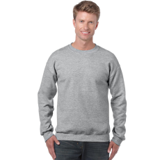 GILDAN Kereknyakú körkötött pulóver, Gildan GI18000, Sport Grey-4XL