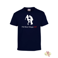 GILDAN Kereknyakú Póló - I&#039;M Krav Maga Girl férfi póló