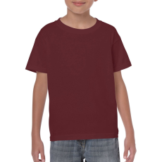 GILDAN Kereknyakú rövid ujjú gyerekpóló, Gildan GIB5000, Maroon-XS