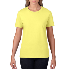 GILDAN Kereknyakú rövid ujjú női póló, Gildan GIL4100, Cornsilk-2XL