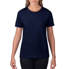 GILDAN Kereknyakú rövid ujjú női póló, Gildan GIL4100, Navy-XL