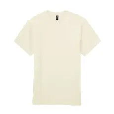 GILDAN Klasszikus szabású rövid ujjú kereknyakú póló, Gildan GIH000, Off White-M