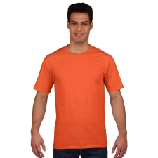 GILDAN környakas férfi sportpóló, narancs férfi póló