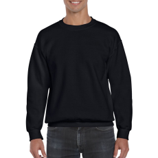 GILDAN Környakas unisex prémium pulóver, Gildan GI12000, Black-L