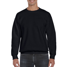 GILDAN Környakas unisex prémium pulóver, Gildan GI12000, Black-S férfi pulóver, kardigán
