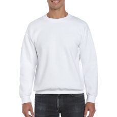 GILDAN Környakas unisex prémium pulóver, Gildan GI12000, White-M