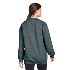 GILDAN Környakú uniszex pulóver, Gildan GISF000, Dark Heather-M