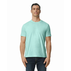 GILDAN Modern oldalvarrott rövid ujjú kereknyakú póló, Gildan GI980, Teal Ice-M