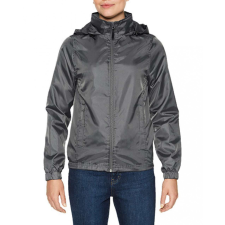 GILDAN Női széldzseki Gildan GILWR800 Hammer Ladies Windwear Jacket -2XL, Charcoal női dzseki, kabát