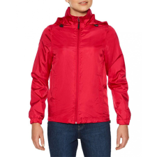 GILDAN Női széldzseki Gildan GILWR800 Hammer Ladies Windwear Jacket -L, Red női dzseki, kabát