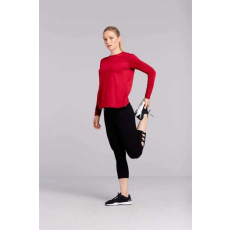 GILDAN Póló (Gildan Performance) női hosszú ujjú női (153g/m2) black, 2XL